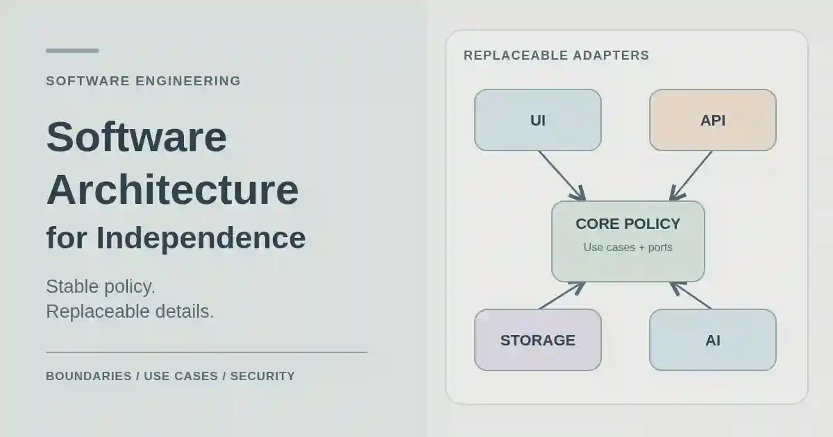 Software Architecture for Independence